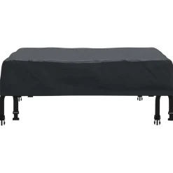 vidaXL Tafel Dek 62 x 62 x 15 cm Vierkant Waterdicht Zwart