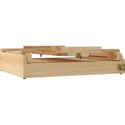 vidaXL Tafelezel met lade 41,5x37x12 cm massief grenenhout