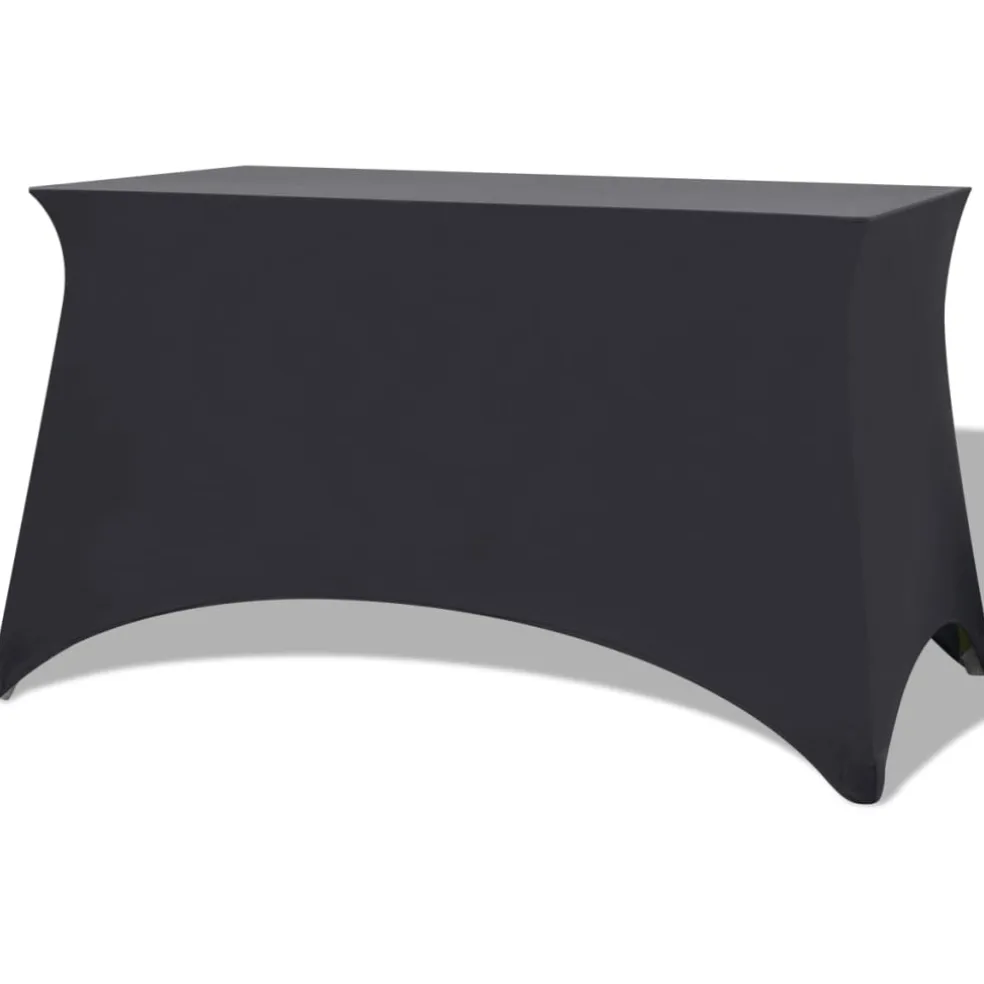 vidaXL Tafelhoes stretch antraciet 120x60,5x74 cm 2 st