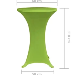 vidaXL Tafelhoes stretch 2 stuks 60 cm groen
