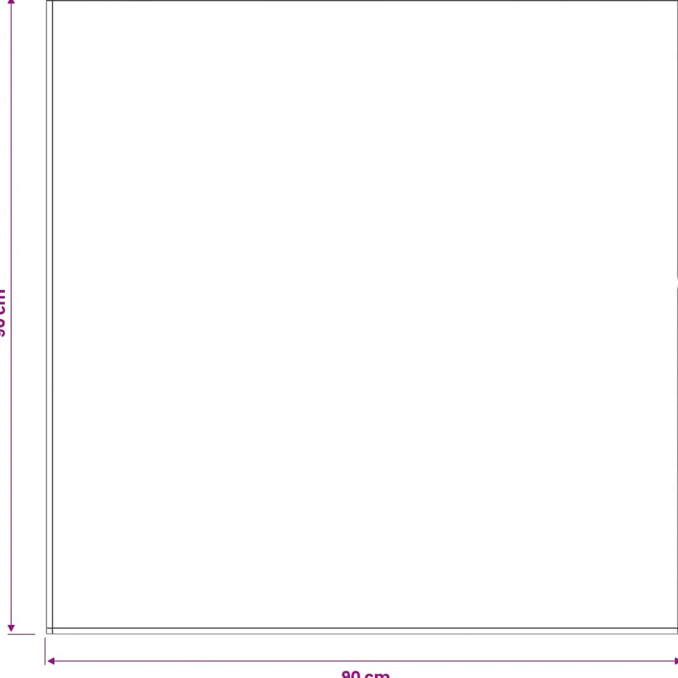 vidaXL Tafelkleed Vierkant Beige 90 x 90 cm Polyester