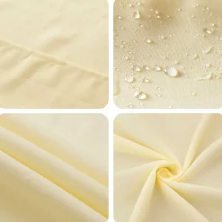 vidaXL Tafelkleed Vierkant Crèmewit 90 x 90 cm Polyester