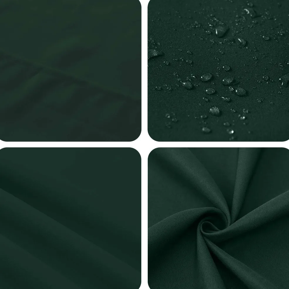 vidaXL Tafelkleed Vierkant Donkergroen 90 x 90 cm Polyester