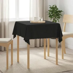 vidaXL Tafelkleed Vierkant Donkergrijs 90 x 90 cm