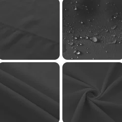 vidaXL Tafelkleed Vierkant Donkergrijs 90 x 90 cm Polyester