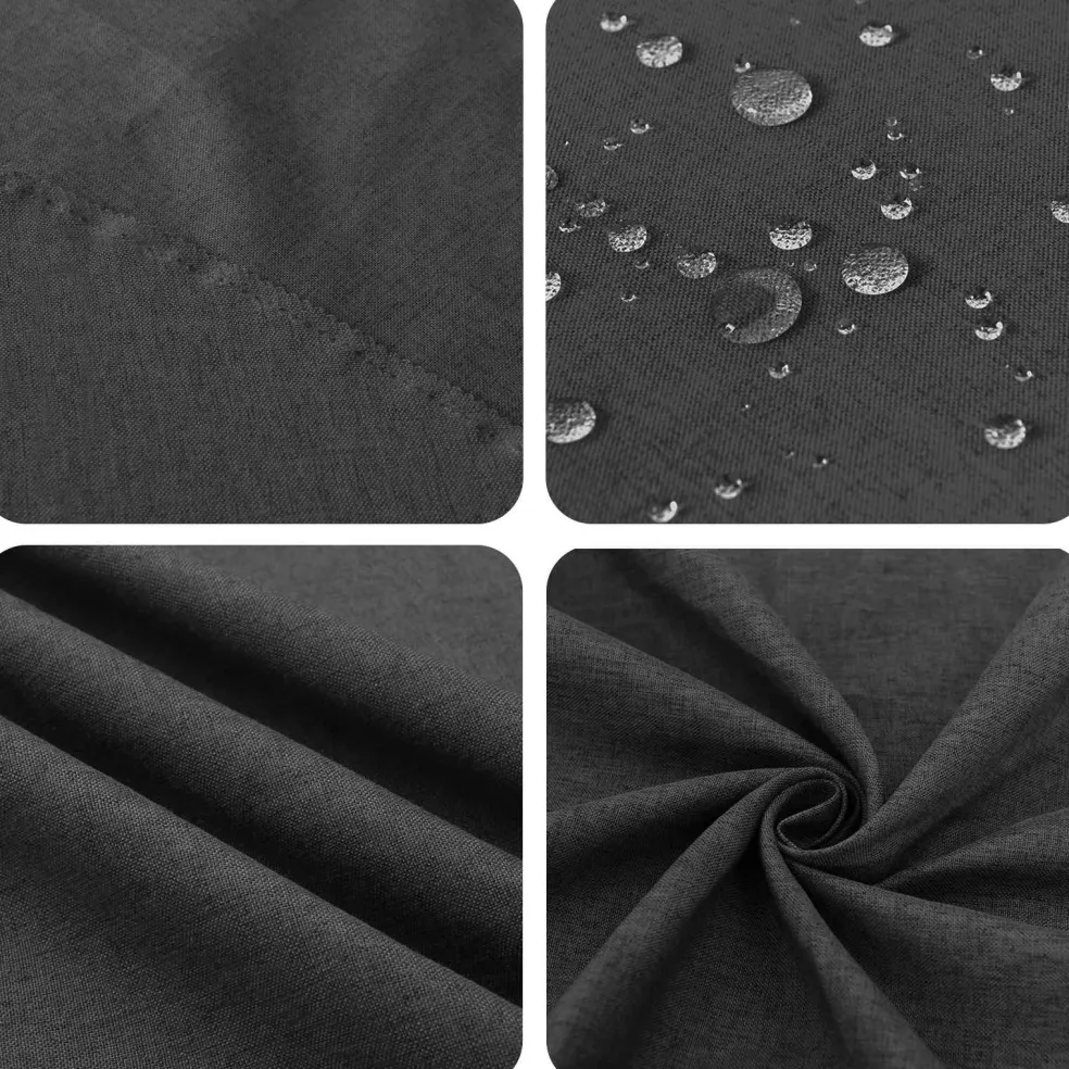 vidaXL Tafelkleed Vierkant Donkergrijs 90 x 90 cm