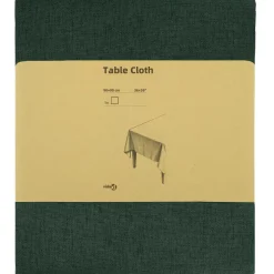 vidaXL Tafelkleed Vierkant Donkergroen 90 x 90 cm