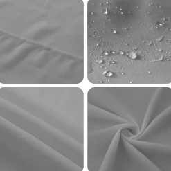 vidaXL Tafelkleed Vierkant Lichtgrijs 90 x 90 cm Polyester
