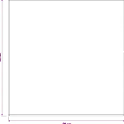 vidaXL Tafelkleed Vierkant Wit 90 x 90 cm Polyester