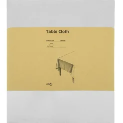 vidaXL Tafelkleed Vierkant Wit 90 x 90 cm Polyester