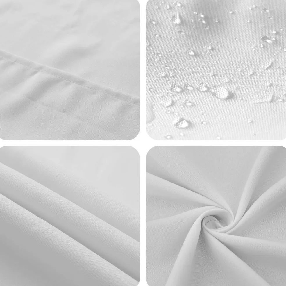 vidaXL Tafelkleed Vierkant Wit 90 x 90 cm Polyester