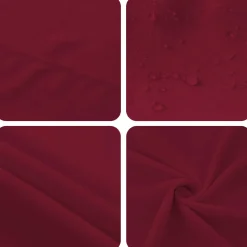 vidaXL Tafelkleed Vierkant Wijnrood 90 x 90 cm Polyester