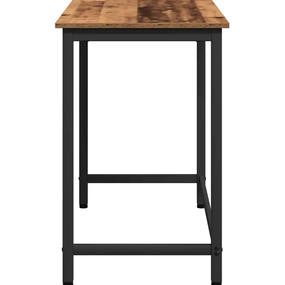 vidaXL Tafel Oudhout 80 x 50 x 76,5 cm Engineered hout en staal