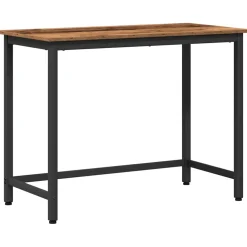 vidaXL Tafel Oudhout 80 x 50 x 76,5 cm Engineered hout en staal