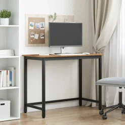 vidaXL Tafel Oudhout 80 x 50 x 76,5 cm Engineered hout en staal