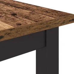 vidaXL Tafel Oudhout 80 x 50 x 76,5 cm Engineered hout en staal