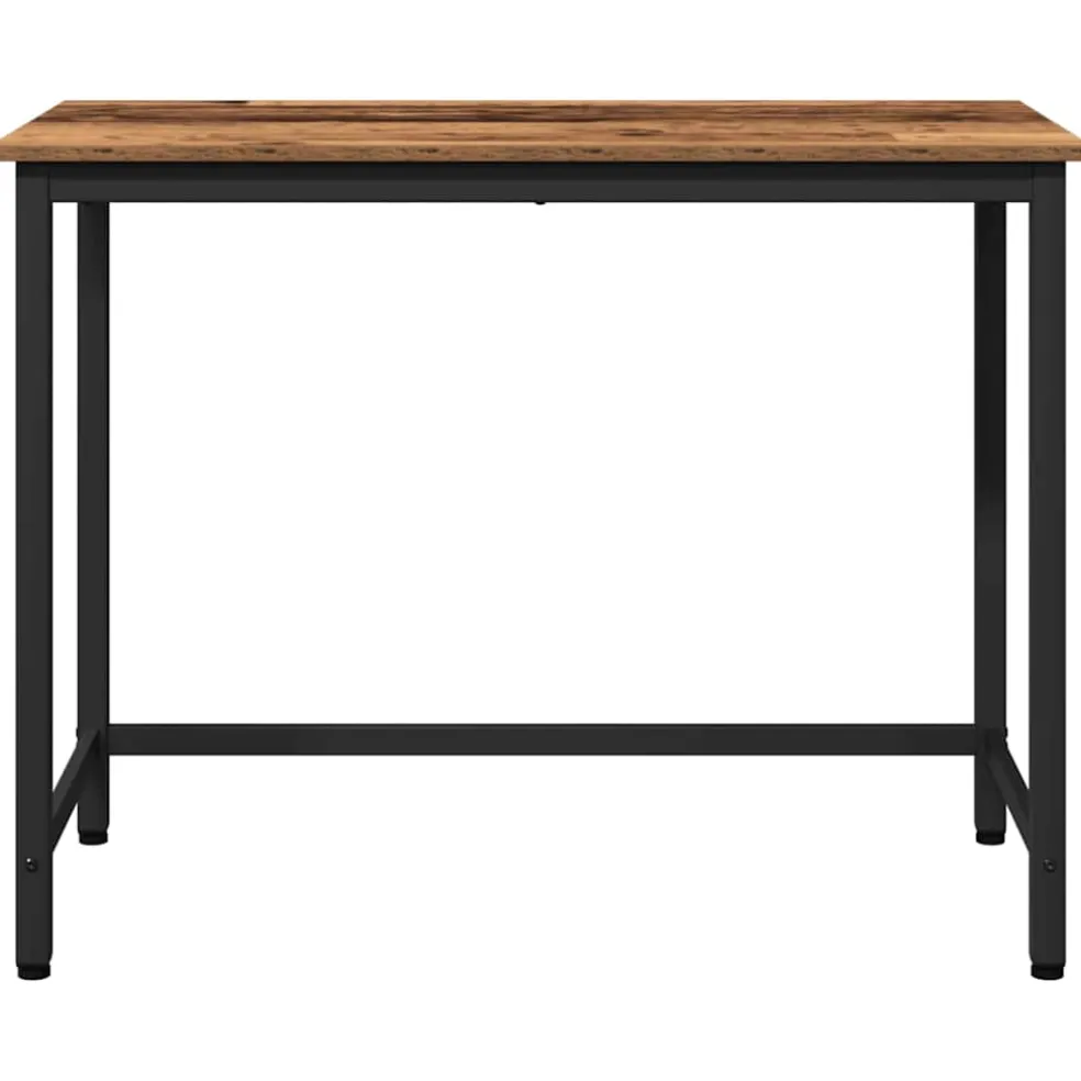 vidaXL Tafel Oudhout 80 x 50 x 76,5 cm Engineered hout en staal