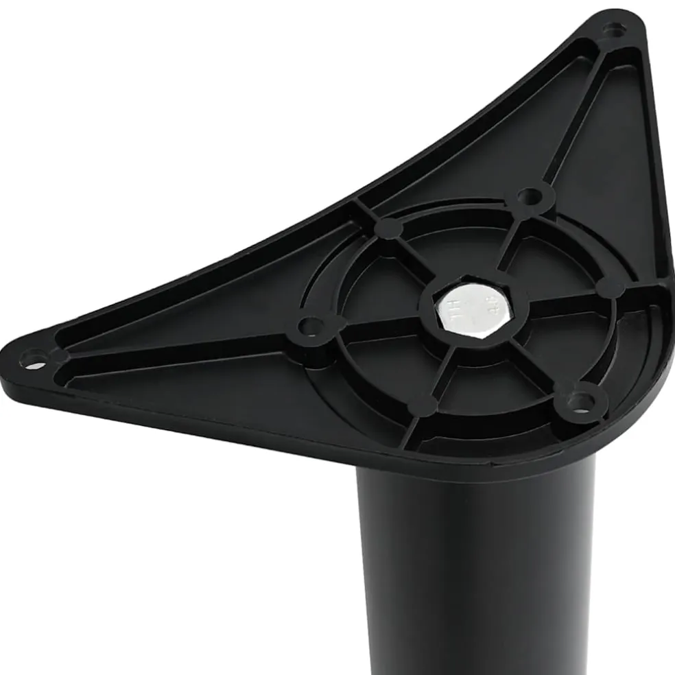 vidaXL Tafelpoten in hoogte verstelbaar zwart 710 mm 4 st