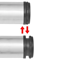vidaXL Tafelpoten in hoogte verstelbaar geborsteld nikkel 710 mm 4 st