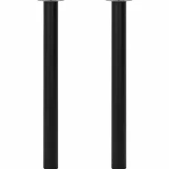 vidaXL Tafelpoten telescopisch 710-1100 mm zwart 2 st