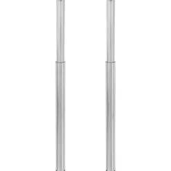 vidaXL Tafelpoten telescopisch roestvrij staal 710 mm - 1100 mm 2 st