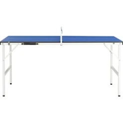 vidaXL Tafeltennistafel 152x76x66 cm met net 152x76x66 cm blauw