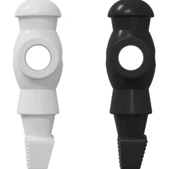 vidaXL Tafelvoetbalspelers 24 st Zwart en Wit 3,6 x 3,1 x 10,8 cm HIPS