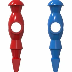 vidaXL Tafelvoetbalspelers 22 st Blauw en Rood 2,4 x 2,1 x 9,7 cm PP