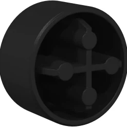 vidaXL Tafelvoetbal Tafelkappen 10 st Zwart 1,5 x 1,5 x 1 cm PP