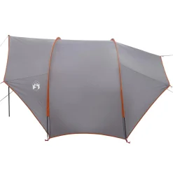 vidaXL Tailgate Luifel Waterdicht Grijs en Oranje 405 x 280 x 220 cm