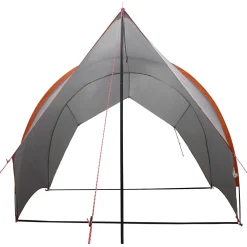vidaXL Tailgate Luifel Waterdicht Grijs en Oranje 405 x 280 x 220 cm