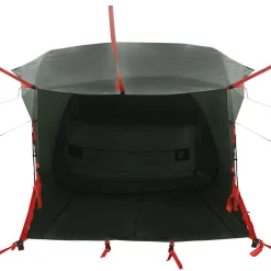 vidaXL Tailgate Tent met Regenfly Waterdicht 4-persoons Legergroen
