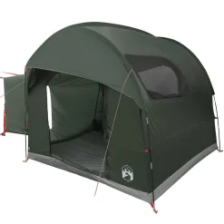 vidaXL Tailgate Tent met Regenfly Waterdicht 4-persoons Legergroen