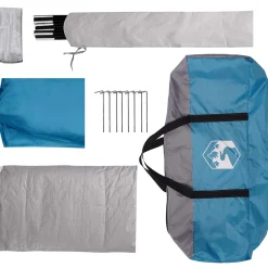 vidaXL Tailgate Tent met Regenfly Waterdicht 4-persoons Blauw