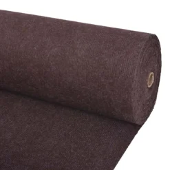vidaXL Tapijt Bruin 1,2 x 10 m Polyester