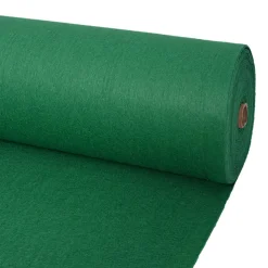 vidaXL Tapijt Effen Groen 1 x 12 m Stof