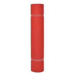 vidaXL Tapijt Effen Rood 1 x 12 m Stof