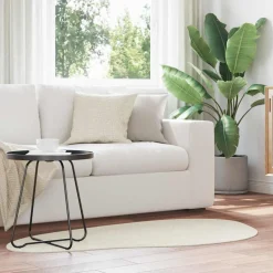 vidaXL Tapijt HUARTE Crèmekleurig 80 x 150 cm Polyester