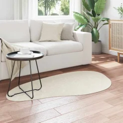 vidaXL Tapijt HUARTE Crèmekleurig 80 x 150 cm Polyester