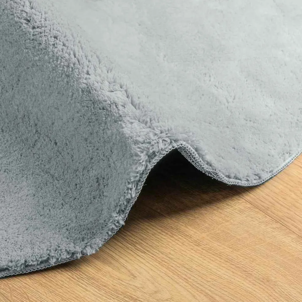 vidaXL Tapijt HUARTE Grijs 80 x 150 cm Polyester