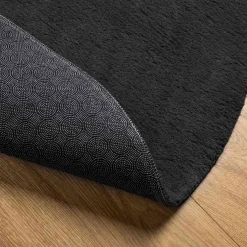 vidaXL Tapijt HUARTE Zwart 80 x 150 cm 100% Polyester