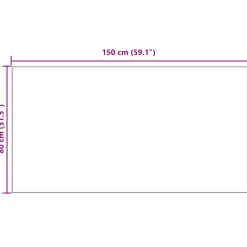 vidaXL Tapijt Loper Lichtgrijs 80 x 150 cm Stof