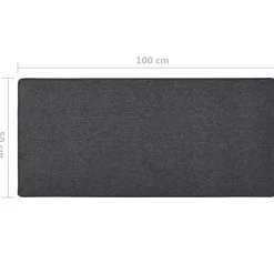 vidaXL Tapijtloper 50x100 cm antracietkleurig
