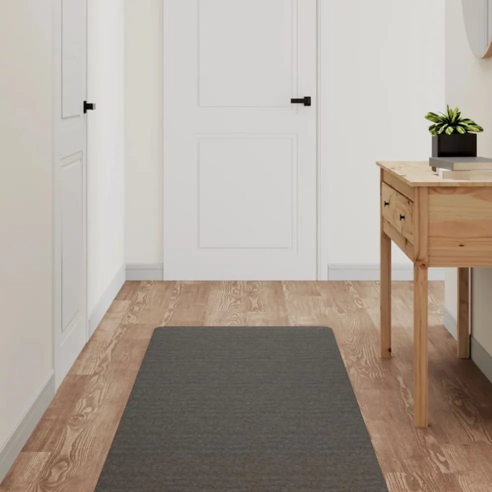 vidaXL Tapijtloper 60x180 cm antracietkleurig