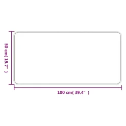 vidaXL Tapijtloper 50x100 cm sisal-look platina