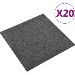 vidaXL Tapijt 20 st Antraciet 50 x 50 cm 100% Polypropyleen