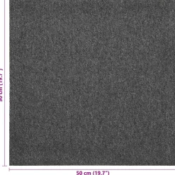 vidaXL Tapijt 20 st Antraciet 50 x 50 cm 100% Polypropyleen