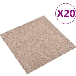 vidaXL Tapijt 20 st Beige 50 x 50 cm 100% Polypropyleen