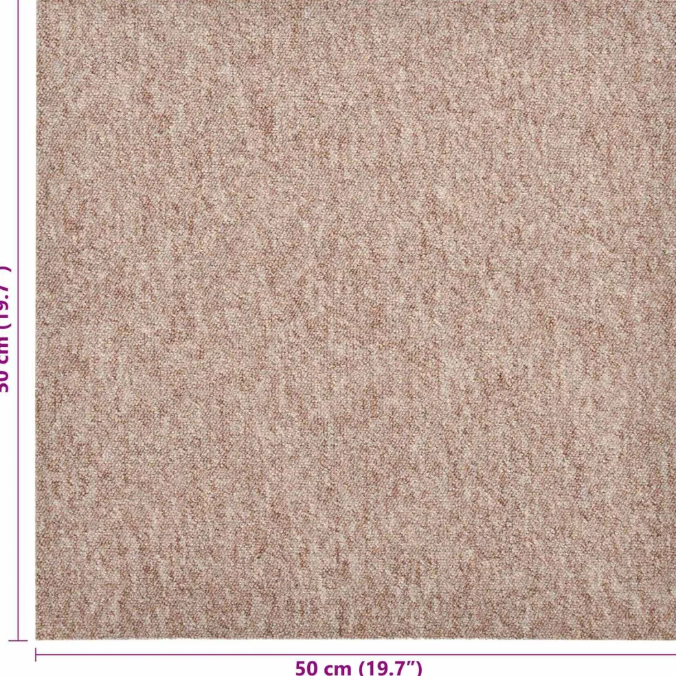 vidaXL Tapijt 20 st Beige 50 x 50 cm 100% Polypropyleen