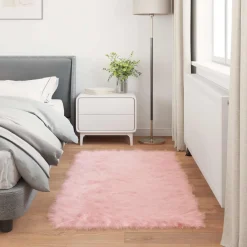 vidaXL Tapijt van imitatie TAFALLA Roze 60 x 110 cm Polyester